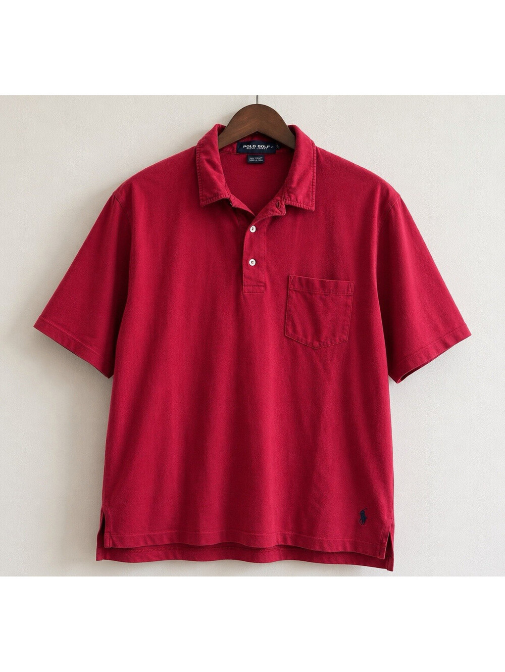 Polo Golf Ralph Lauren Men's XL Red Soft Cotton Polo Shirt Short Sleeve Pocket
